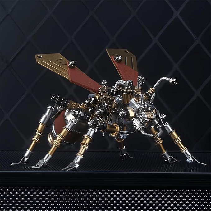 Adult 3D Metal Puzzle, Punk Insect Metal Model Set, 3D Puzzle Mechanical Insect Building Blocks, Fun DIY Assembly, high-end Men's Gifts.