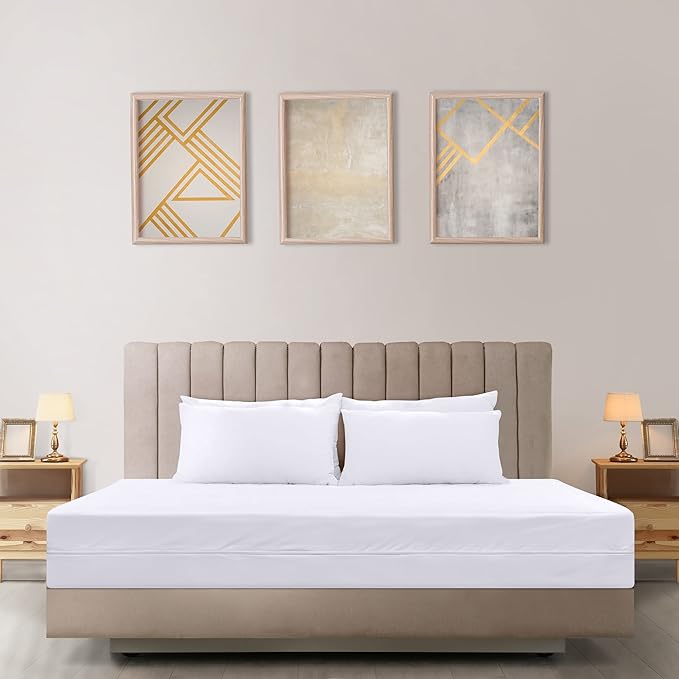 Utopia Bedding Zippered Mattress Encasement Twin XL, 100% Waterproof Bed Bug and Dust Mite Proof Mattress Protector, Absorbent Six-Sided Mattress Cover