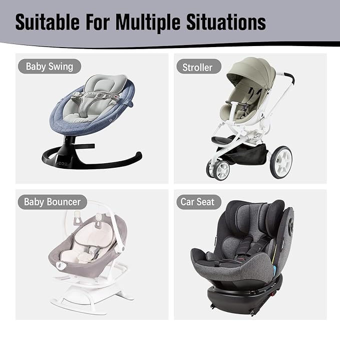 KAKIBLIN Baby Travel Pillow for Head and Neck, Upgraded Baby Support Pillow, Baby Neck Pillows for Car Seat,Pushchair,Travel, Grey