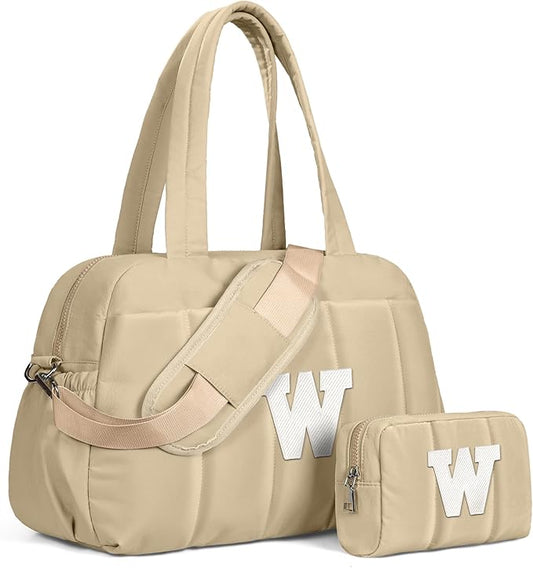 Gifts for Women Mom Unique-Monogram Duffle Bag, Weekender Bags for Women，Overnight Bag with Wet Pocket，Lightweight Travel Bags Personalized Gym Tote with Makeup Pouch