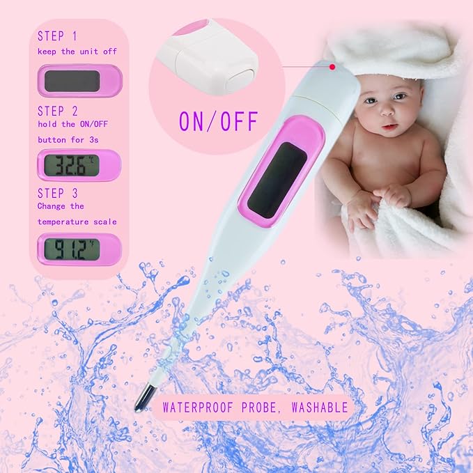 Baby Care Kits,Baby Grooming Kit,10 in 1 Newborn Essentials Must Haves,Baby Nail Clippers Baby Brush Baby Comb Earpick Nose Cleaning Tool Baby Nail File Nursing Baby Kit （Pink）