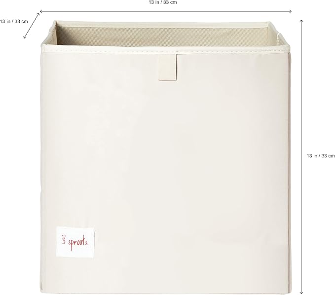 3 Sprouts Toy Storage Organizer: Toy Box Cube Organizer for Playroom, Nursery - Foldable Storage Bin - Mouse