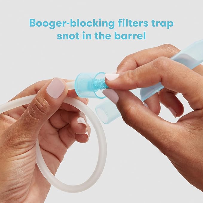 Frida Baby Nasal Aspirator Original 60 NoseFrida Filter Refills, Replacement Filters, Hygiene Filters for NoseFrida The Snotsucker, BPA Free, Latex Free