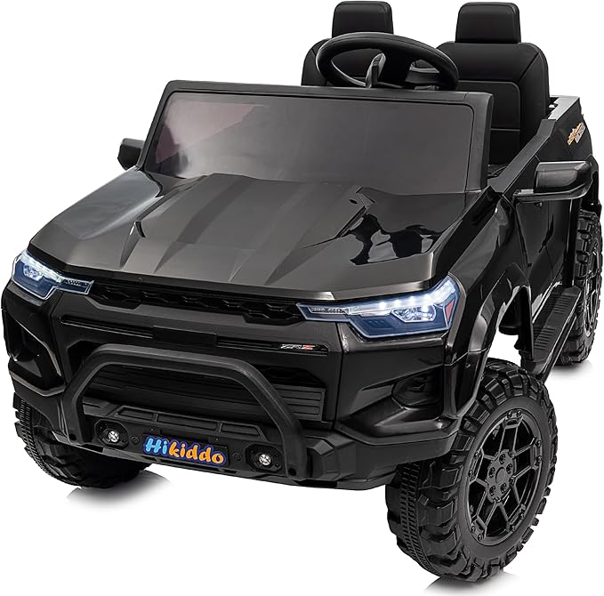 24V 2 Seater Ride on Toy for Big Kids, Electric SUV Kids Car to Drive w/Parent Remote, 2WD/4WD Switchable - Black