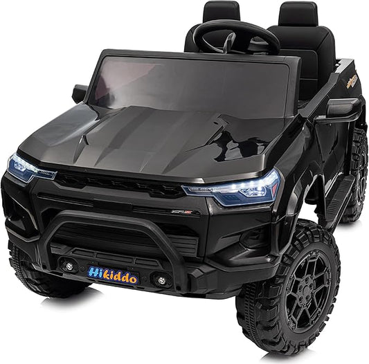 24V 2 Seater Ride on Toy for Big Kids, Electric SUV Kids Car to Drive w/Parent Remote, 2WD/4WD Switchable - Black