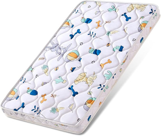 Baby Bassinet Mattress 35x 20 inches- Firm Support and Comfort Premium Foam,Noiseless and Odorless,Hypoallergenic Small Crib Mattress, Fits Moses Basket, Dual Sided with Soft Breathable Fabric