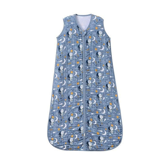 Baby Sleep Sack 0-6 Months Wearable Blanket for Babies 100% Organic Cotton 2-Way Zipper YKK 0.5 TOG Toddler Sleeping Sacks Bears
