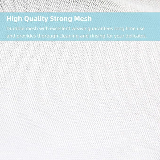 GOGOODA 3 PCS Extra Large Delicates Bag for Washing Mesh Wash Bags for Travel, Laundry, Hosiery, Blouse, Blanket 24×24inch