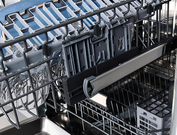 Kenmore Elite 24" Built-In Dishwasher - UltraWash Plus, TurboDry, QuietWash, SmartWash, TurboFlex Third Rack & Reach-Thru Handle - 15 Place Settings - 42 DBA - ENERGY STAR Certified - Black