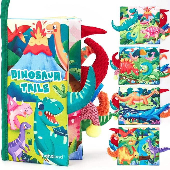hahaland Baby Books 0-6 Months,Infant Tummy Time Toy High Contrast Sensory Toys 6 to 12 Months Touch Feel Book Baby Gifts for Boy Girl 0-3 Month Book Early Learning Toy (Single Book)