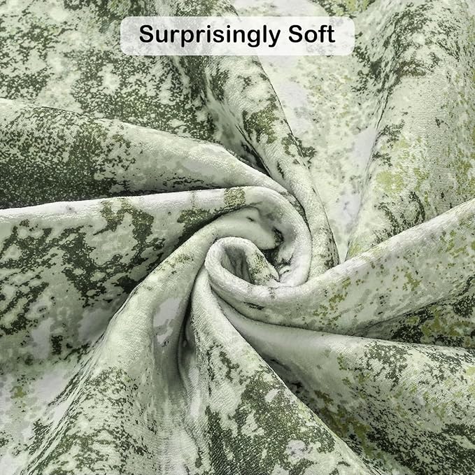 Kelarea 4x6 Rug for Living Room, Green Washable Non-Slip Rugs, Low Pile Soft Modern Abstract Carpet for Bedroom, Kitchen, Dining Room, Classroom, Dorm, Nursery, Home Office