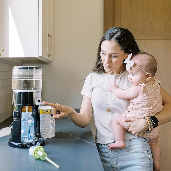 Dr. Brown's Insta-Prep Warm Water Dispenser with Baby Formula Mixing Pitcher, 32oz Olive