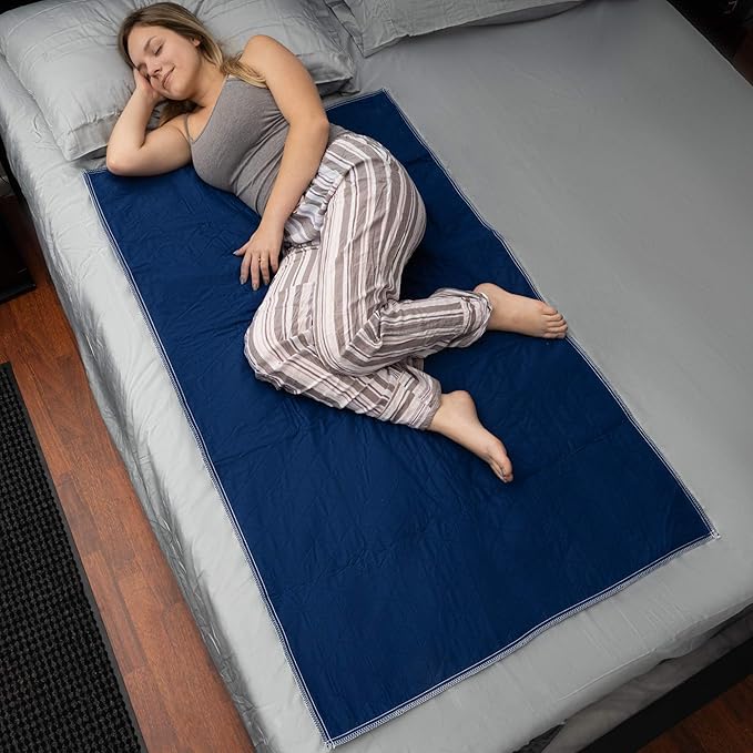 Inspire Waterproof Mattress Protector, Dark Colored to Hide Stains, Extra Large 34 x 54, Quilted Bed Pad for Incontinence Washable, for Adults and Kids