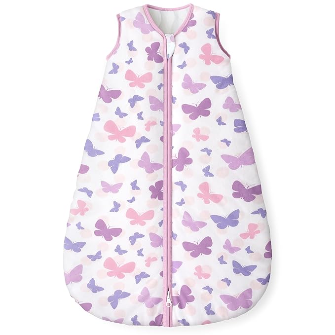 Yoofoss Baby Sleep Sack 6-12 Months, 1.5 Tog Baby Wearable Blanket with 2-Way Zipper, 100% Cotton Organic Fabric Winter Infant Sleeping Sack, Warm Soft Comfy