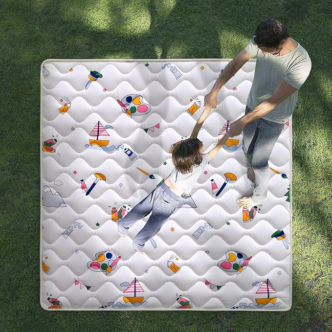 High-Density Foam Baby Play Mat, 36x36 Inches Thicken One-Piece Comfortable and Soft Playmat, Non Slip Machine Washable Floor Mat for Infants, Tapete para Bebes,Toddlers