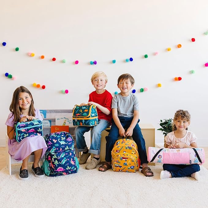 Wildkin 15-inch Kids Backpack – Durable, Padded, Adjustable for School & Travel - Llamas and Cactus