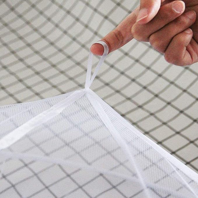 Mosquito Net, Bed Canopy Hanging Circular Curtain Netting for Single to King Size, Quick Easy Installation, Use to Cover The Baby Crib, Kid Bed, Girls Bed Or Full Size Bed
