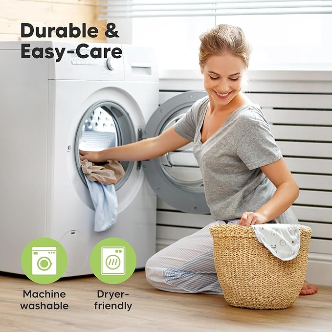 KeaBabies 2-Pack Organic Crib Sheets for Boys, Girls - 52x28 Fitted Crib Mattress Sheet Neutral, Breathable Jersey Cotton Cover for Baby Bed, Toddler Mattress, Soft & Cute Prints (Soft White)