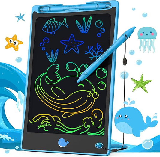 Hockvill LCD Writing Tablet for Kids 8.8 Inch, Toys for Girls Boys Drawing Pad for 3 4 5 6 7 Year Old Kids Toys, Children’s Day Gift Toddler Doodle Board Travel Essentials, Birthday Gift for Children