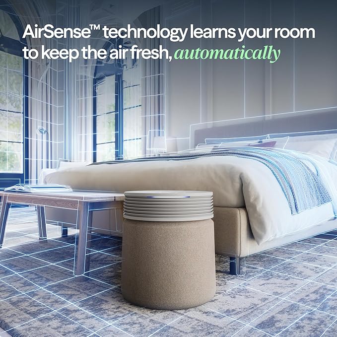 BLUEAIR Air Purifier for Large Rooms & Home - Odor Eliminating Cleans up to 3385 ft², HEPASilent, Smart WiFi, Auto Mode, Doubles as Table, Removes Dust, Smoke, Pet Hair, AHAM Verified, Blue Signature