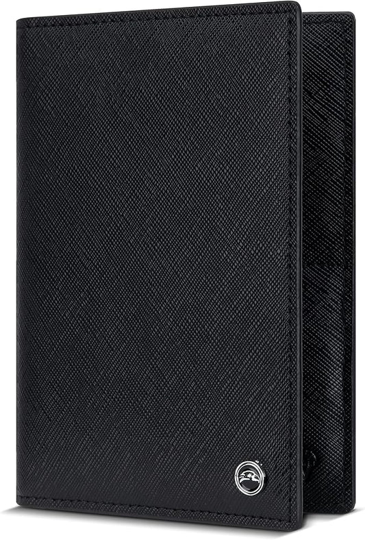 2 Passport Holder - Travel Essentials, RFID Blocking Wallet Credit Card Organiser, Plain Accessories Slim Cover For Men & Women