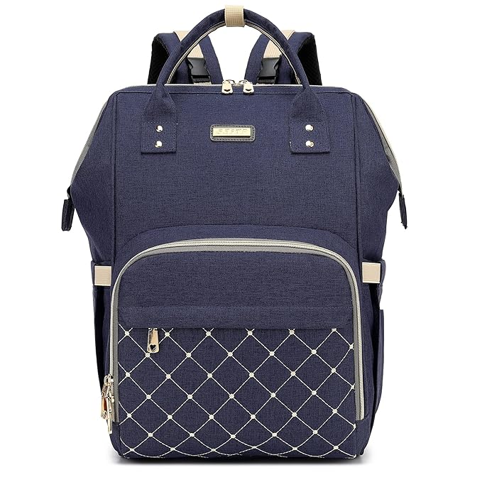 Diaper Bag Backpack, Diaper Bags for Baby Girls Boys, Baby Bags for Moms Dads, Nappy Changing Bag with Insulated Pockets,Multi-functional Waterproof Backpack with Stroller straps-Blue
